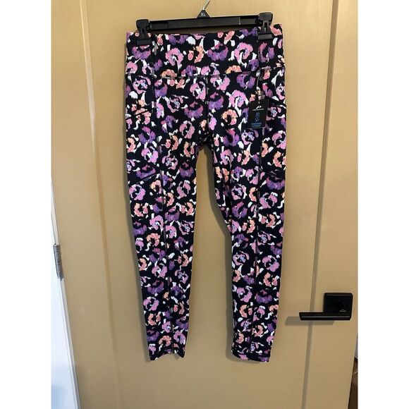 NWT Pro‎ Player Cheetah Floral Leggings Women's Size S - Picture 1 of 5